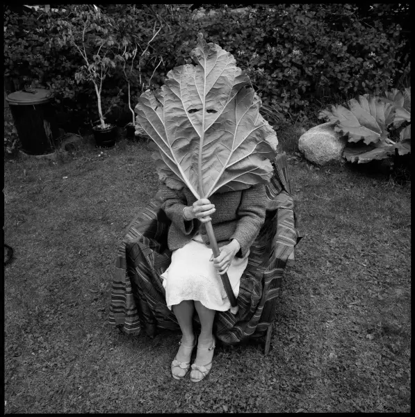 Carol Sawyer, The Natalie Brettschneider Archive, 2000-ongoing (Last Known Photograph of Natalie Brettschneider, Vancouver, 1986), Archival ink jet print from original negative, Gift of Erika Heininger Sawyer, 2002.