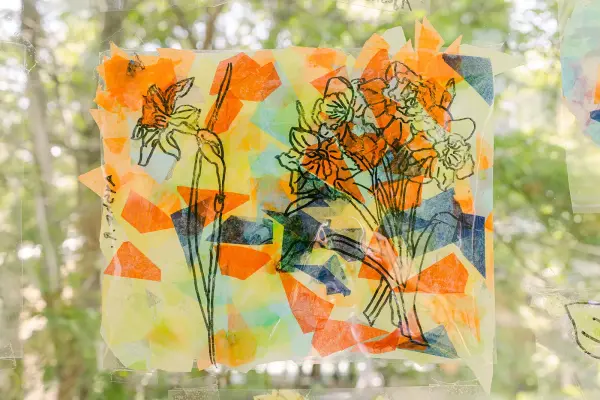 mosaic of flowers