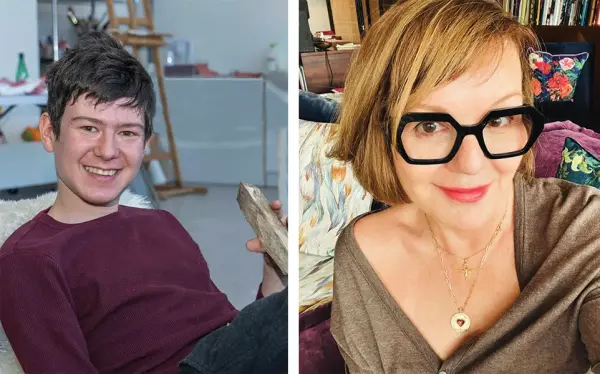 Dr. Estée Klar, artist, critical disabilities/neurodiversity scholar and Director of Dis Assembly, Toronto and Adam Wolfond, man of autism, author, artist, and director of video/sound installation, What If My Body Is A Beacon For The World?, Toronto