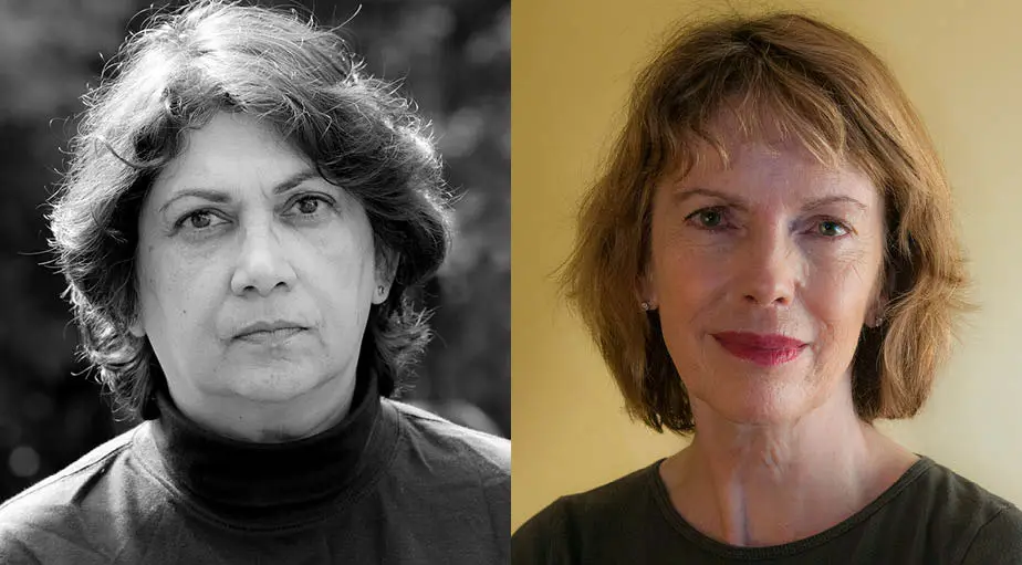 L-R: Shani Mootoo (photo: Ramesh Pooran), Jane Urquhart (photo: Nick Tinkl).